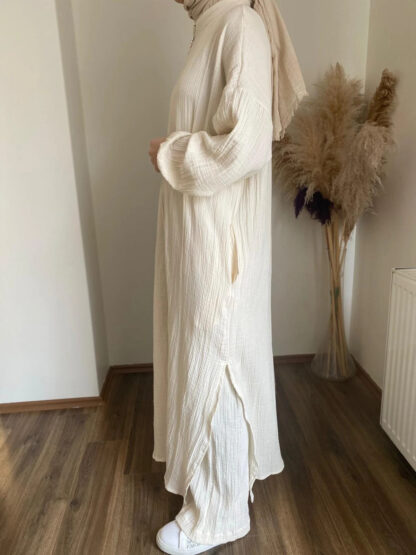 NIL - Abaya Set in Naturel – Bild 3