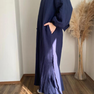 NIL Abaya-Set in Nachtblau