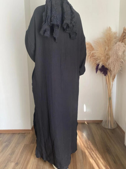 NIL -  Abaya Set Nachtschwarz – Bild 3